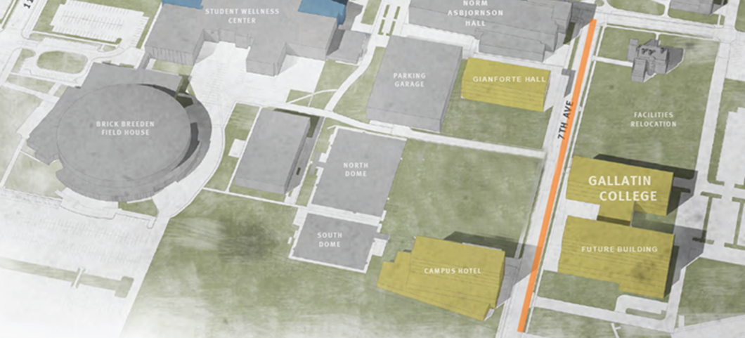 MSU campus building planning map