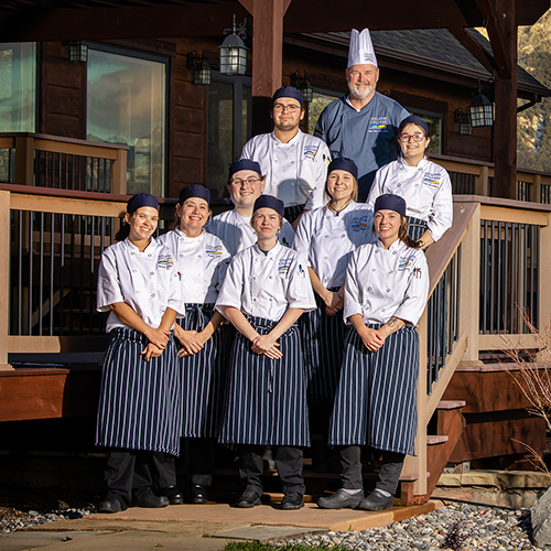 culinary students at Warriors and Quiet Waters